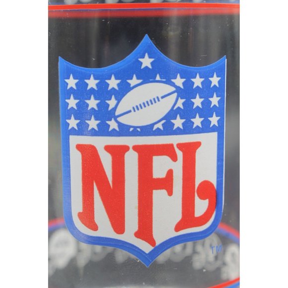 Set Of 2 Mobil Gas NFL Football Teams Drinking Glasses - Picture 9 of 10